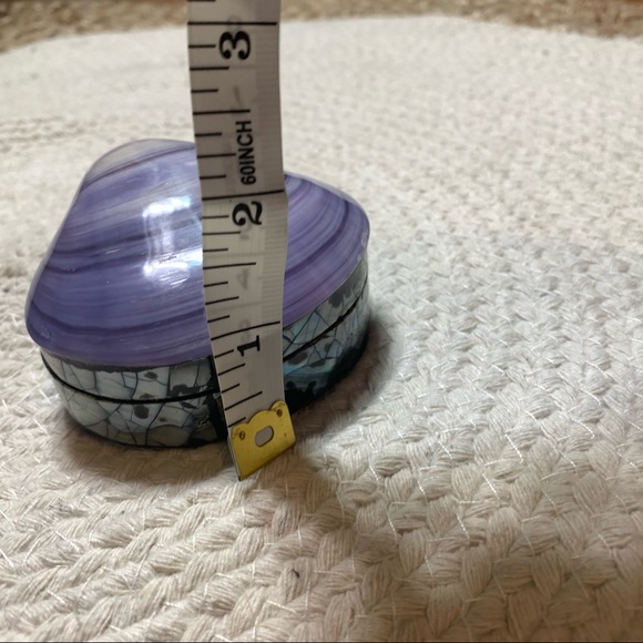 Purple Shell Jewelry Trinket Container - Picture 4 of 12
